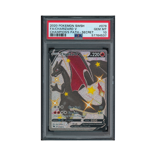 2020 Pokémon Sword & Shield Champion's Path Charizard V #079 PSA 10