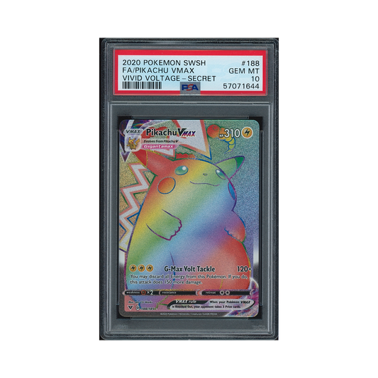 2020 Pokémon Sword & Shield Vivid Voltage Secret Pikachu VMAX #188 PSA 10