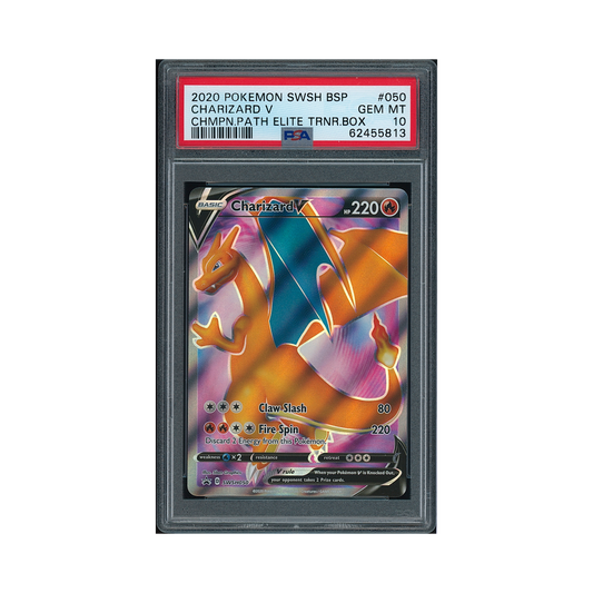 2020 Pokémon SWSH Black Star Promo Charizard V #050 PSA 10