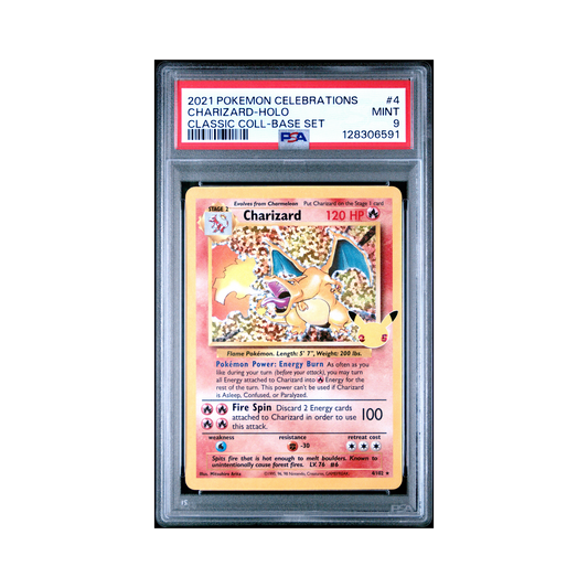 2021 Pokémon Celebrations Classic Collection Charizard #4 PSA 9