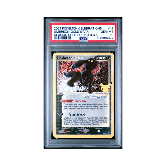 2021 Pokemon Celebrations Classic Collection Umbreon-gold Star #17 PSA 10