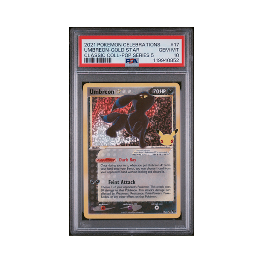 2021 Pokémon Celebrations Classic Collection Umbreon Star #17 PSA 10