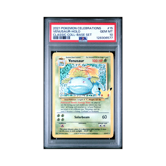 2021 Pokemon Celebrations Classic Collection Venusaur #15 PSA 10