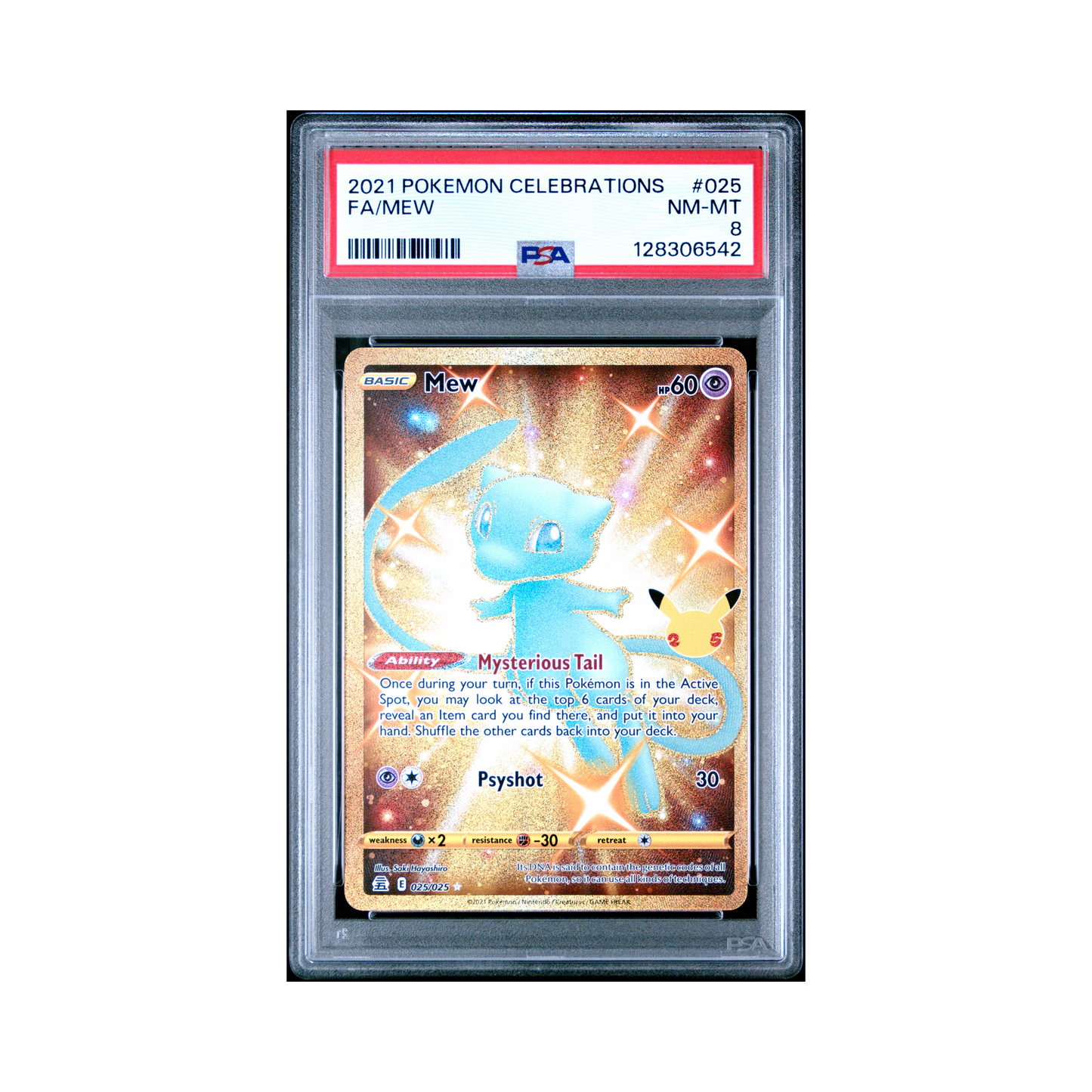 2021 Pokemon Celebrations Mew #025 PSA 8
