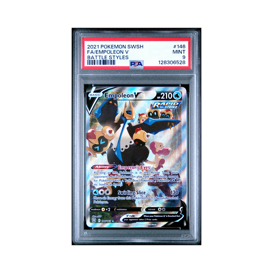 2021 Pokemon Sword & Shield Battle Styles Empoleon V #146 PSA 9