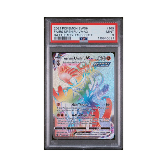 2021 Pokémon Sword & Shield Battle Styles Rs Urshifu VMAX #169 PSA 9