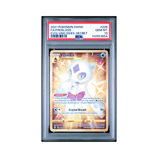 2021 Pokemon Sword & Shield Evolving Skies Froslass #226 PSA 10