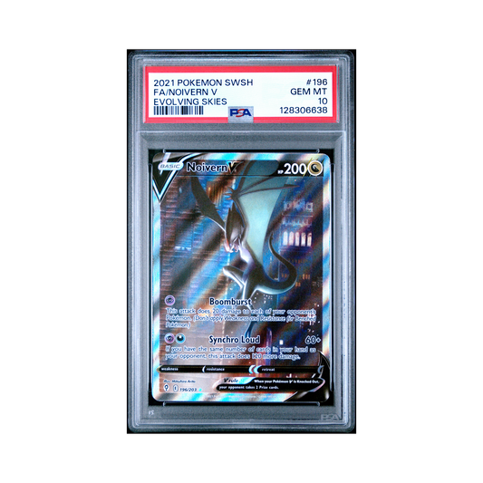2021 Pokemon Sword & Shield Evolving Skies Noivern V #196 PSA 10