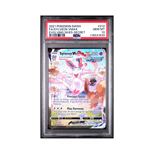2021 Pokémon Sword & Shield Evolving Skies Sylveon VMAX #212 PSA 10