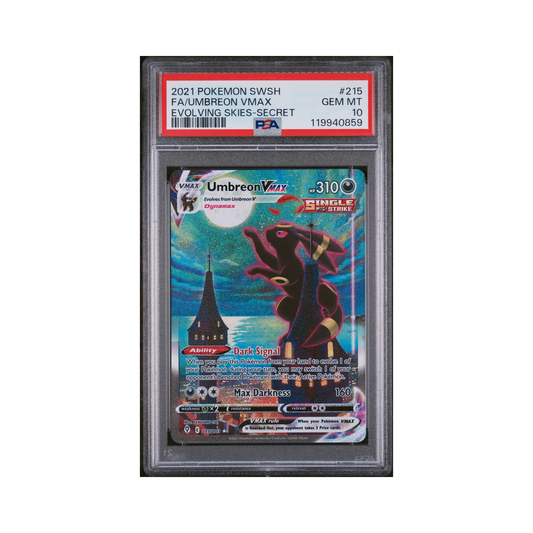 2021 Pokémon Sword & Shield Evolving Skies Umbreon VMAX #215 PSA 10
