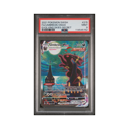 2021 Pokémon Sword & Shield Evolving Skies Umbreon VMAX #215 PSA 9