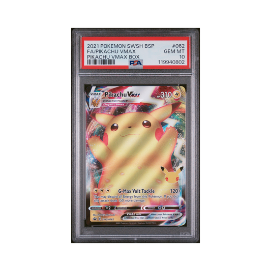 2021 Pokémon SWSH Black Star Promo Pikachu VMAX #062 PSA 10