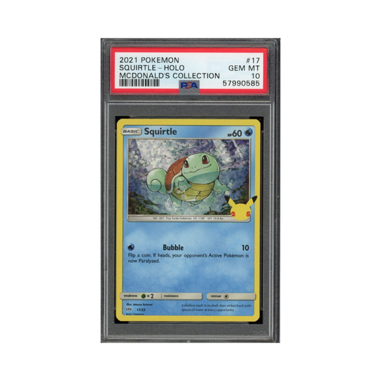 2021 Pokemon Mcdonald's Collection Squirtle #17 PSA 10