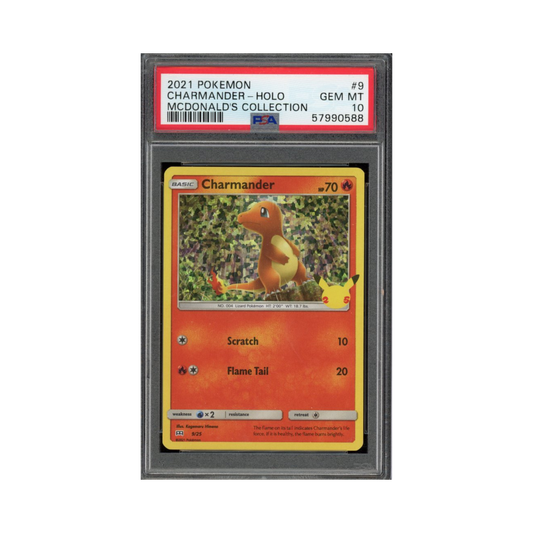 2021 Pokemon Mcdonald's Collection Charmander #9 PSA 10