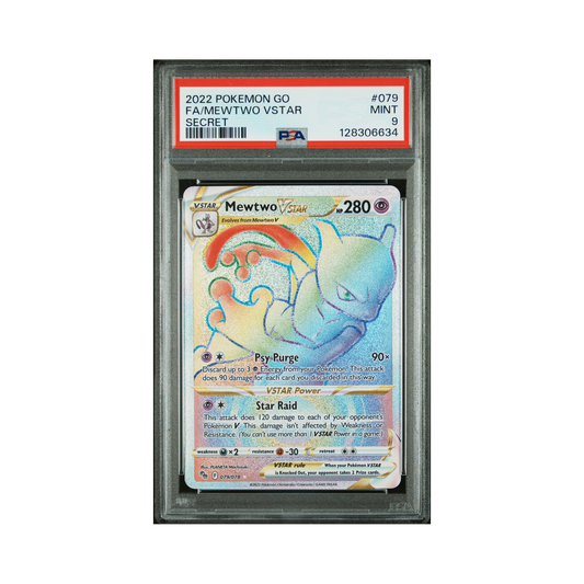2022 Pokemon Go Mewtwo VSTAR #079 PSA 9