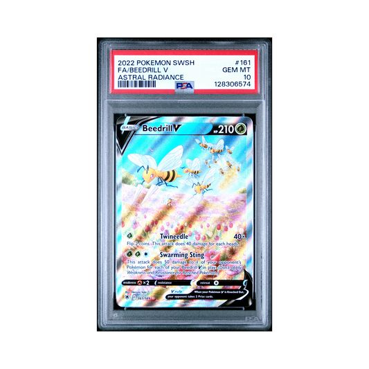 2022 Pokemon Sword & Shield Astral Radiance Beedrill V #161 PSA 10