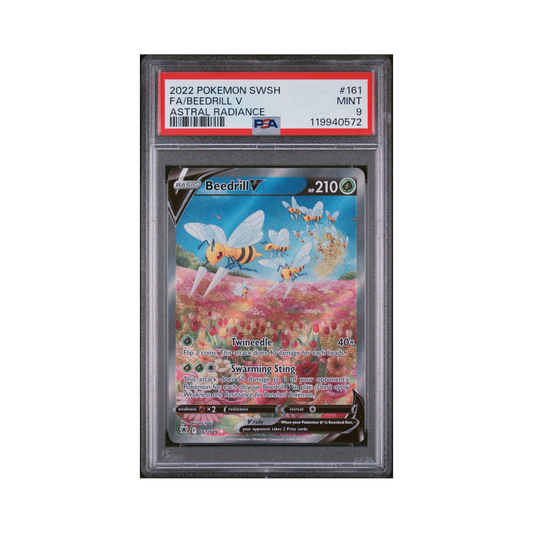 2022 Pokémon Sword & Shield Astral Radiance Beedrill V #161 PSA 9