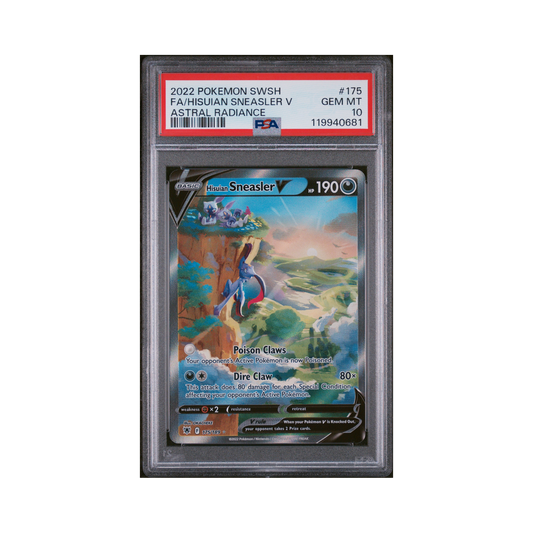 2022 Pokémon Sword & Shield Astral Radiance Hisuian Sneasler V #175 PSA 10