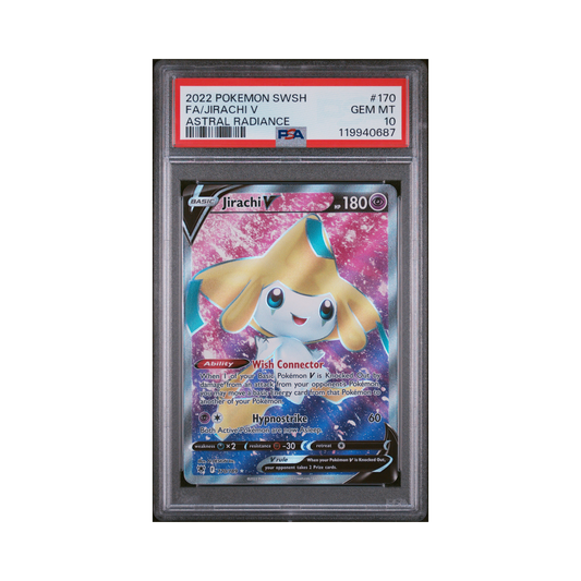 2022 Pokémon Sword & Shield Astral Radiance Jirachi V #170 PSA 10