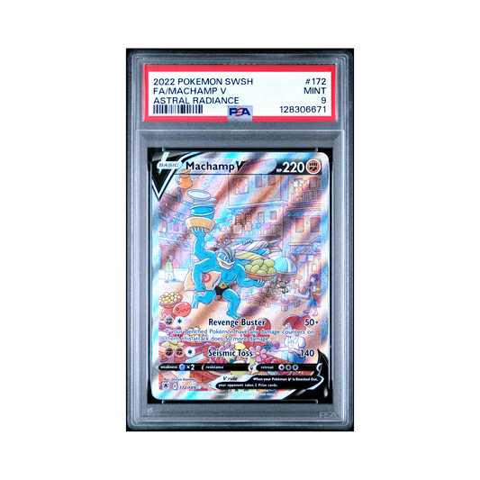 2022 Pokemon Sword & Shield Astral Radiance Machamp V #172 PSA 9