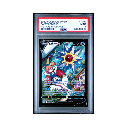 2022 Pokemon Sword & Shield Astral Radiance Starmie V #TG13 PSA 9