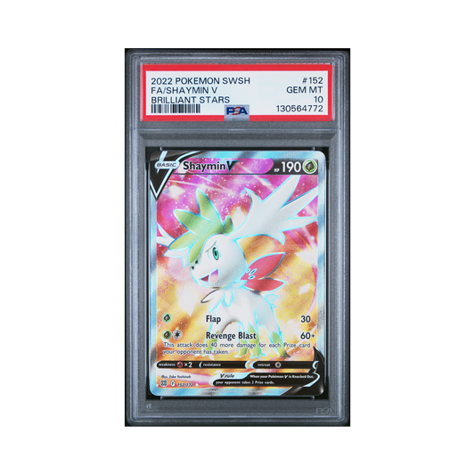 2022 Pokemon Sword & Shield Brilliant Stars Shaymin V #152 PSA 10