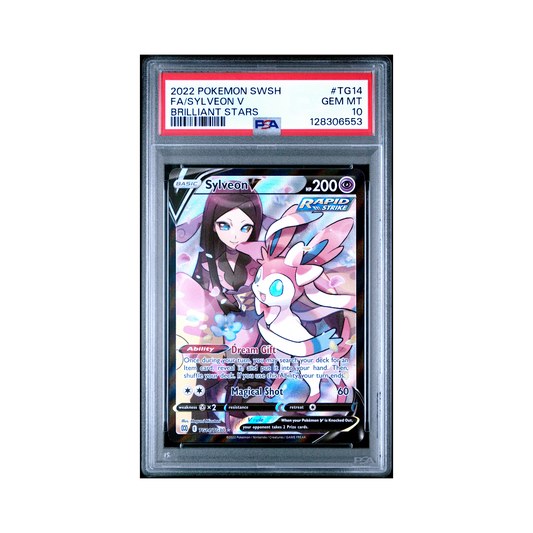 2022 Pokemon Sword & Shield Brilliant Stars Sylveon V #TG14 PSA 10