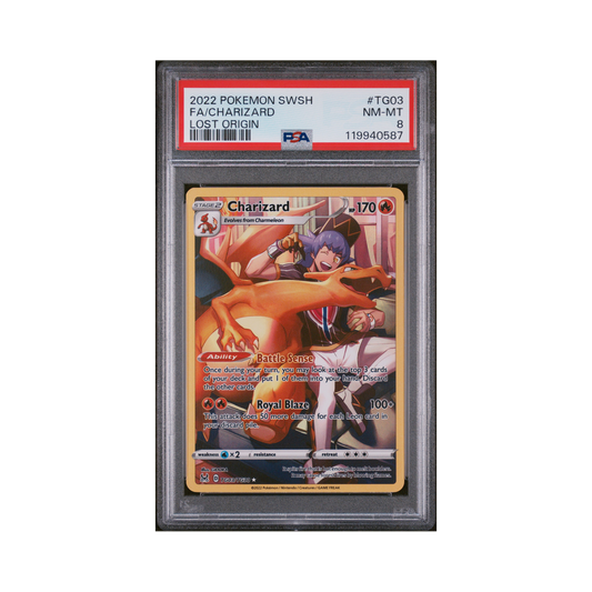 2022 Pokémon Sword & Shield Lost Origin Charizard #TG03 PSA 8