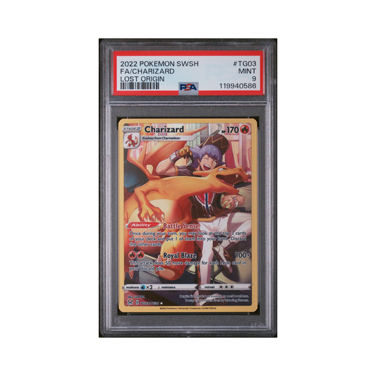 2022 Pokémon Sword & Shield Lost Origin Charizard #TG03 PSA 9