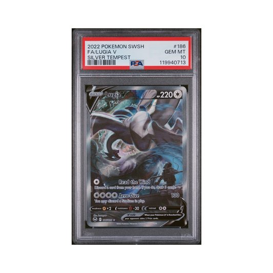 2022 Pokémon Sword & Shield Silver Tempest Lugia V #186 PSA 10