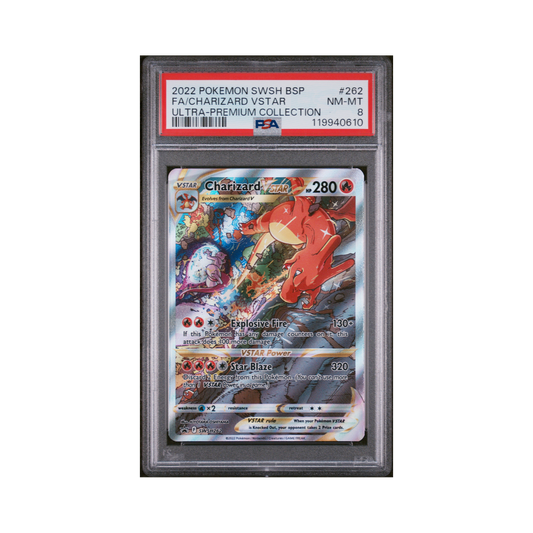 2022 Pokémon SWSH Black Star Promo Charizard VSTAR #262 PSA 8