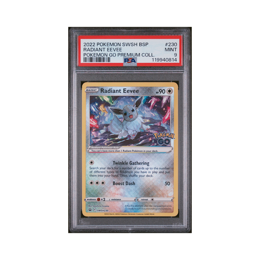 2022 Pokémon SWSH Black Star Promo Radiant Eevee #230 PSA 9