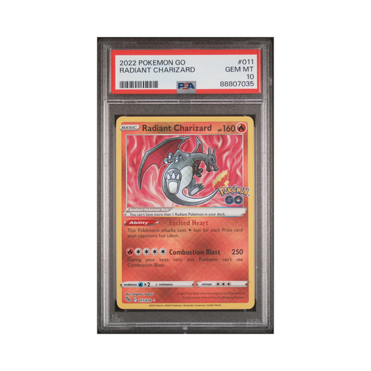 2022 Pokémon Go Radiant Charizard #011 PSA 10