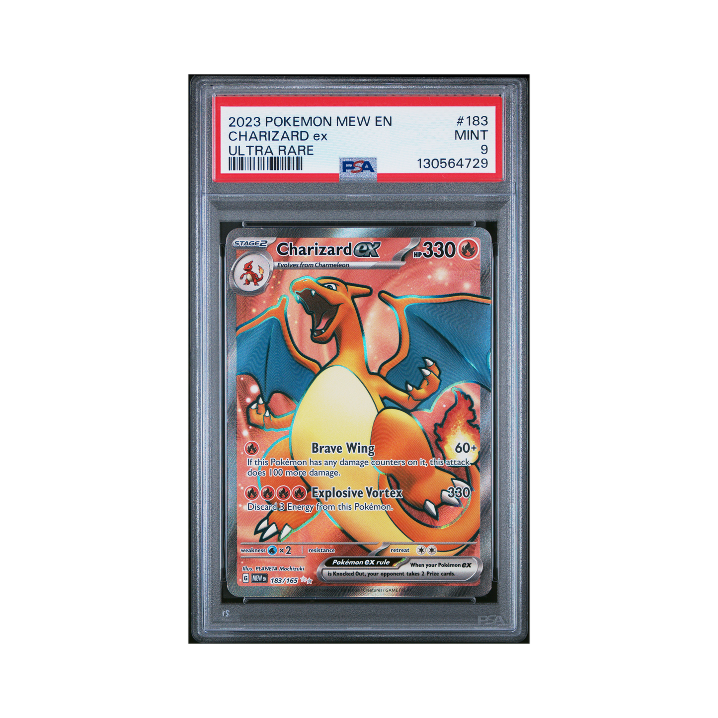 2023 Pokemon Mew Charizard EX #183 PSA 9