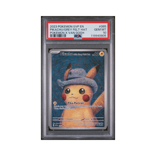 2023 Pokémon Svp Pikachu with a Grey Felt Hat #085 PSA 10