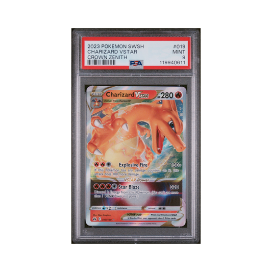 2023 Pokémon Sword And Shield Crown Zenith Charizard VSTAR #019 PSA 9