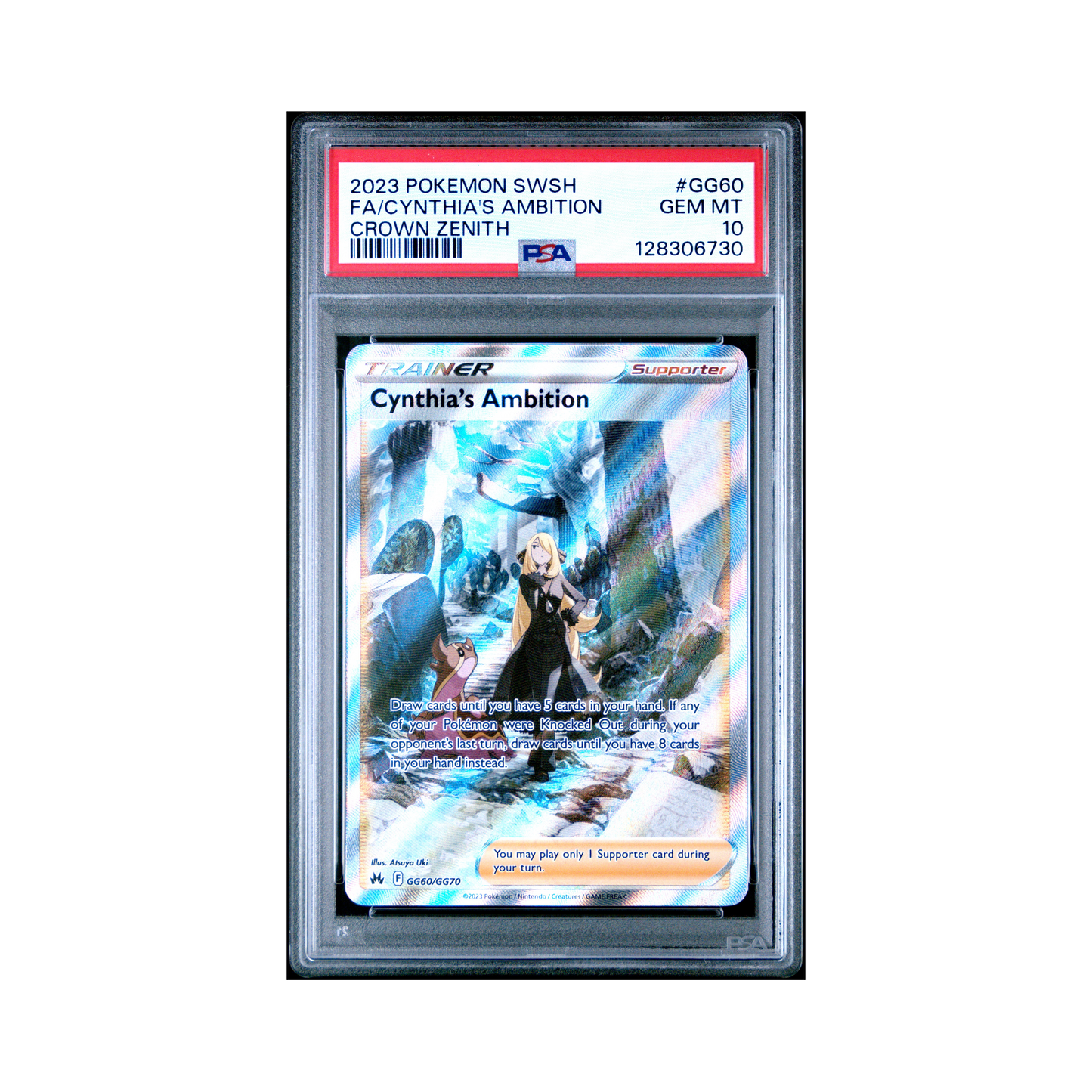2023 Pokemon Sword And Shield Crown Zenith Cynthia's Ambition #GG60 PSA 10