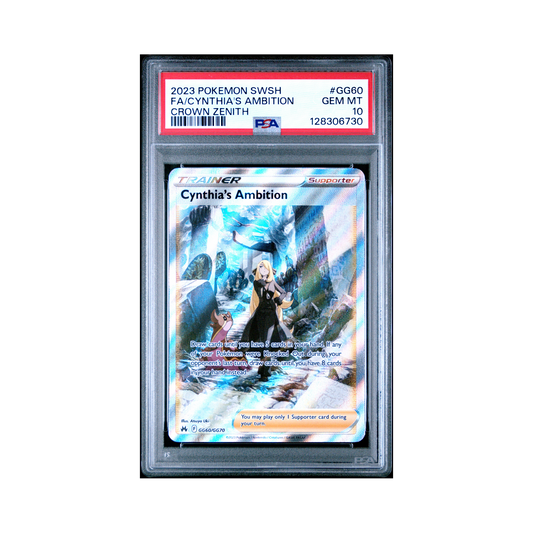 2023 Pokemon Sword And Shield Crown Zenith Cynthia's Ambition #GG60 PSA 10