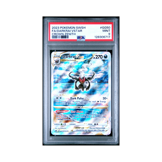 2023 Pokemon Sword And Shield Crown Zenith Darkrai VSTAR #GG50 PSA 9