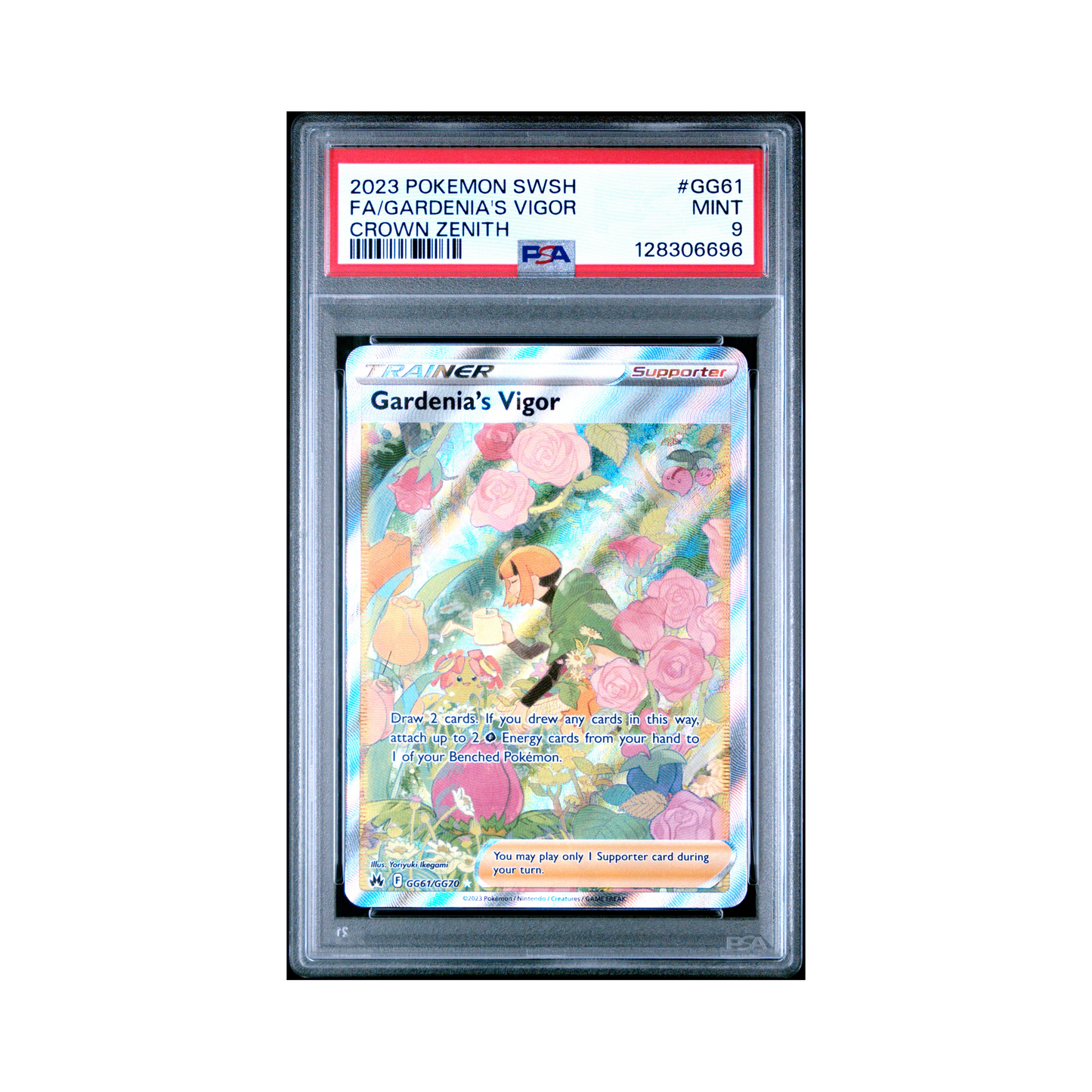 2023 Pokemon Sword And Shield Crown Zenith Gardenia's Vigor #GG61 PSA 9
