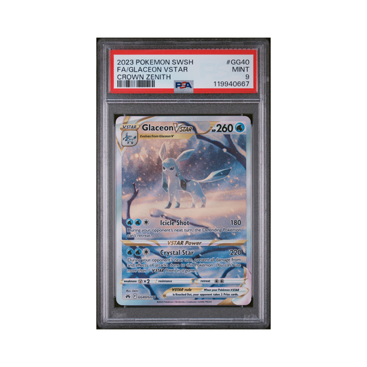 2023 Pokémon Sword And Shield Crown Zenith Glaceon VSTAR #GG40 PSA 9