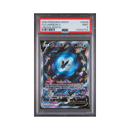 2023 Pokémon Sword And Shield Crown Zenith Lumineon V #GG39 PSA 9