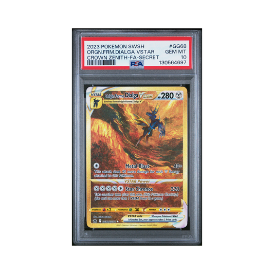 2023 Pokemon Sword And Shield Crown Zenith Origin Forme Dialga VSTAR #GG68 PSA 10
