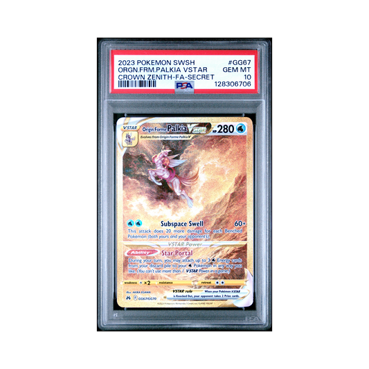 2023 Pokemon Sword And Shield Crown Zenith Origin Forme Palkia VSTAR #GG67 PSA 10