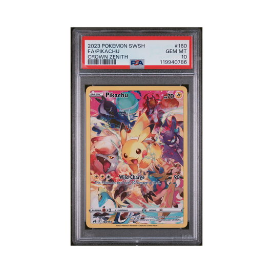 2023 Pokémon Sword And Shield Crown Zenith Pikachu #160 PSA 10