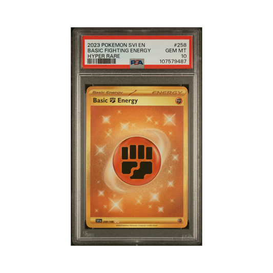 2023 Pokémon Svi & Violet Basic Fighting Energy #258 PSA 10