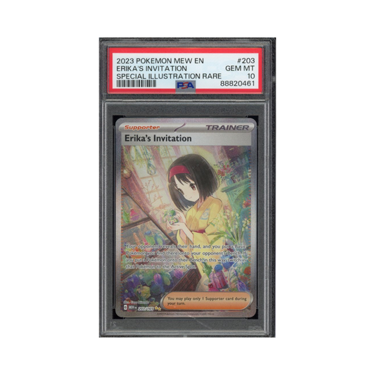2023 Pokemon Scarlet & Violet 151 Special Illustration Rare Erika's Invitation #203 PSA 10