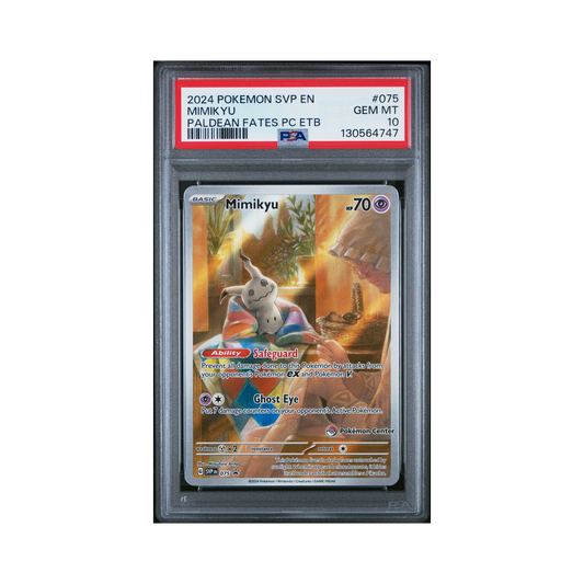 2024 Pokemon Svp Black Star Promo Mimikyu #075 PSA 10