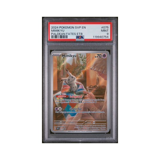 2024 Pokémon Svp Black Star Promo Mimikyu #075 PSA 9