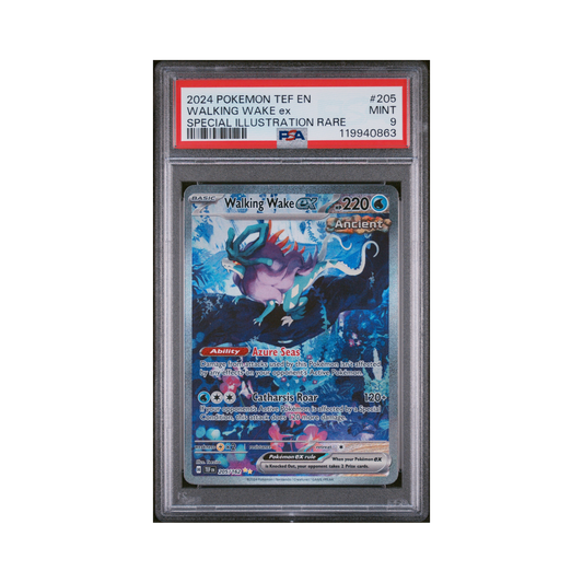 2024 Pokémon Temporal Forces Walking Wake EX #205 PSA 9